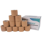 Self Adherent Cohesive Bandages Wrap 12 Count 2 x 5 Yards, Medical Tape, Adhesive Flexible Breathable First Aid Non Woven Rolls,