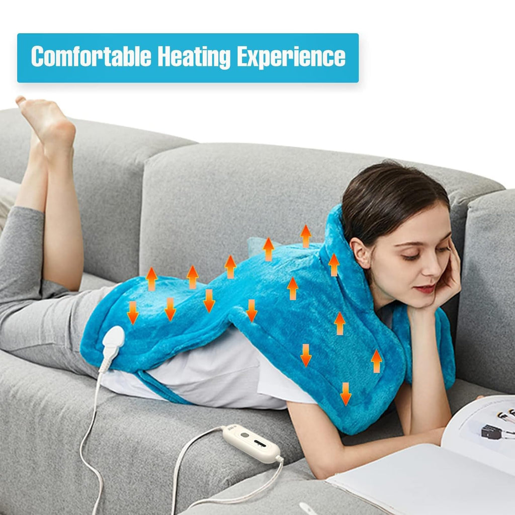 Tefici Heating Pad for Back,Birthday Gifts for Women Men Mom Dad Her Him,24 x33 Fast Heating, FSA HSA Eligible,Electric Heat