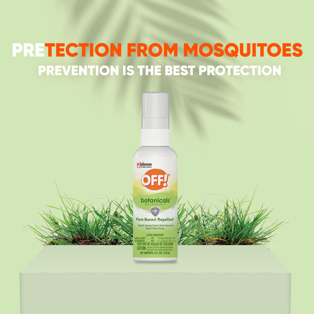 OFF! Botanicals Insect Repellent, Plant-Based Bug Spray & Mosquito Repellent, 4 oz (Pack of 2)