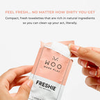 Woo More Play Freshies: All-Natural Feminine Intimacy Towelette Wipes with Coconut Water and Aloe Vera, Promotes Feminine Health