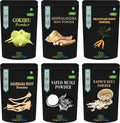 Organic Prime Pack Of 6 Akarkara, Gokhru, Safed Musli, Kaunch, Ashwagandha And Shatavari Powder (200 Gm Each) Combo Pack = 1200 