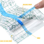 4 Rolls Transparent Stretch Adhesive Bandage Waterproof Protective Bandage Clear Adhesive Bandages Transparent Film Dressing Tap