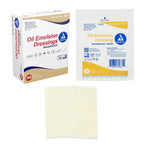 Dynarex Oil Emulsion Dressings, Wound Care, Absorbent, 3    x 3    Sterile Knitted Gauze Dressing with Emulsion Blend of Petrola