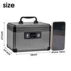 Lockbako Medicine Lock Box with Key, Alluminum Alloy Box for Medication,First aid kit with a Removeable Tray to Store Medicines