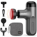 HEYCHY Mini Massage Gun with Heat, Deep Tissue Massage Gun, Portable Percussion Muscle Massager with 4 Massage Heads for Athlete