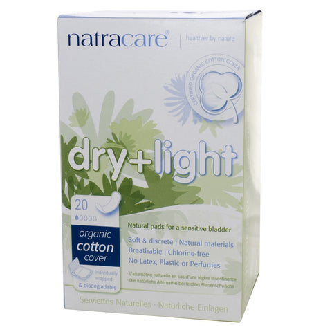 Natracare Dry and Light Natural Pads for a Sensitive Bladder - 20 Pads