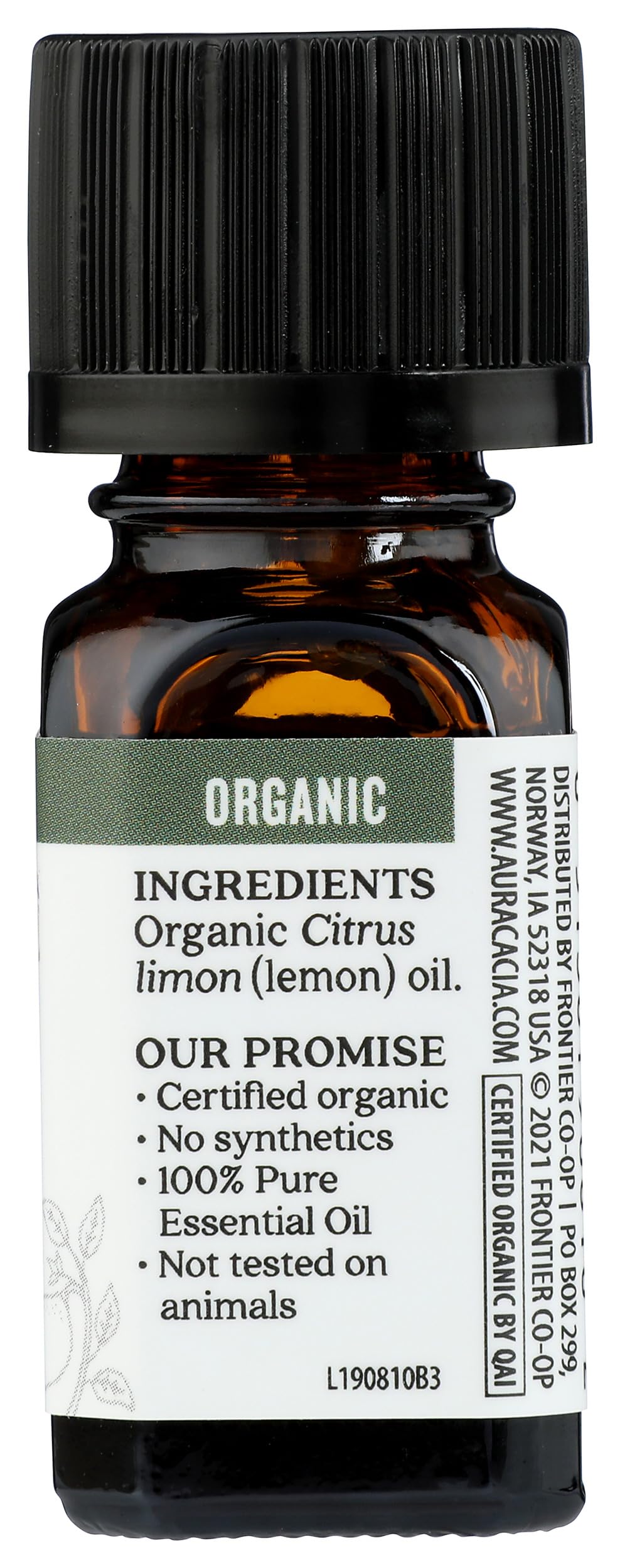 Aura Cacia Essential Oil, Lemon, 0.25 Fluid Ounce