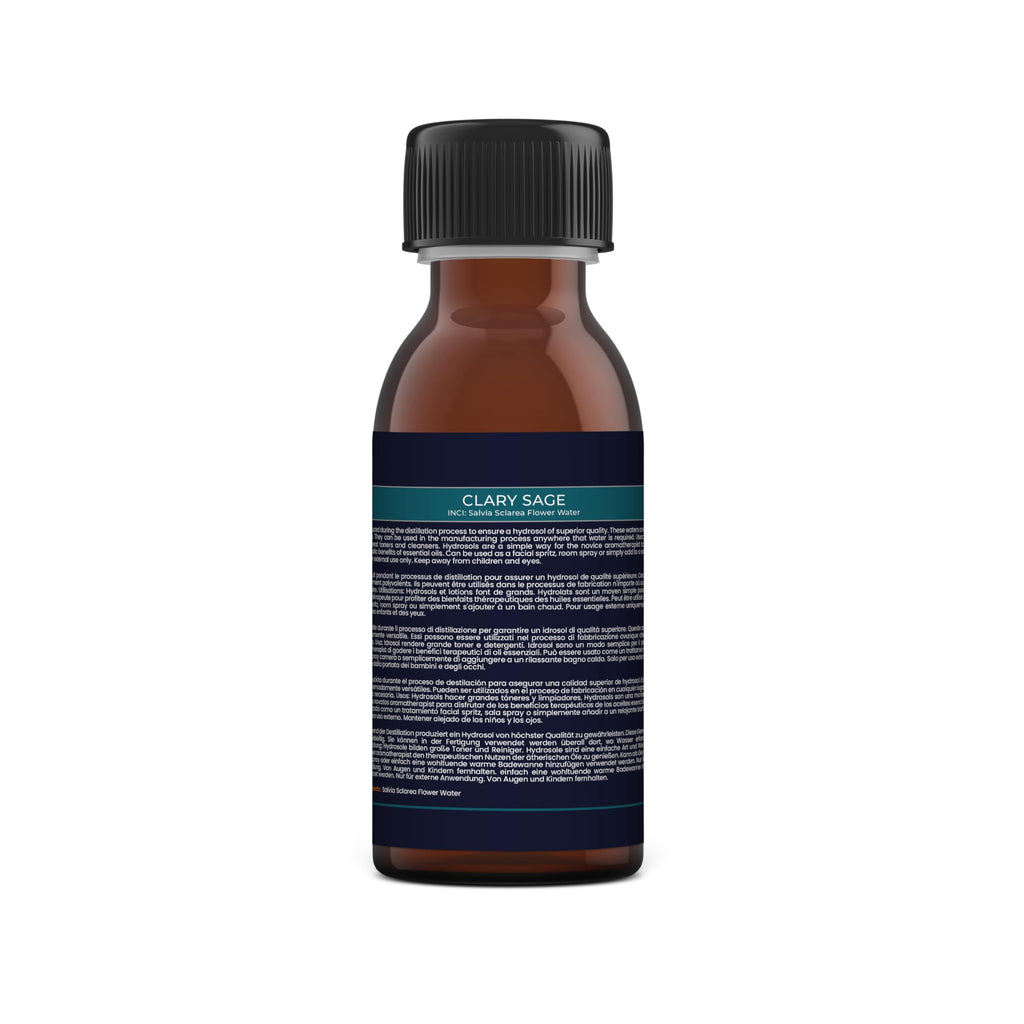 Clary Sage Hydrosol Floral Water with Spray Cap - 125ml