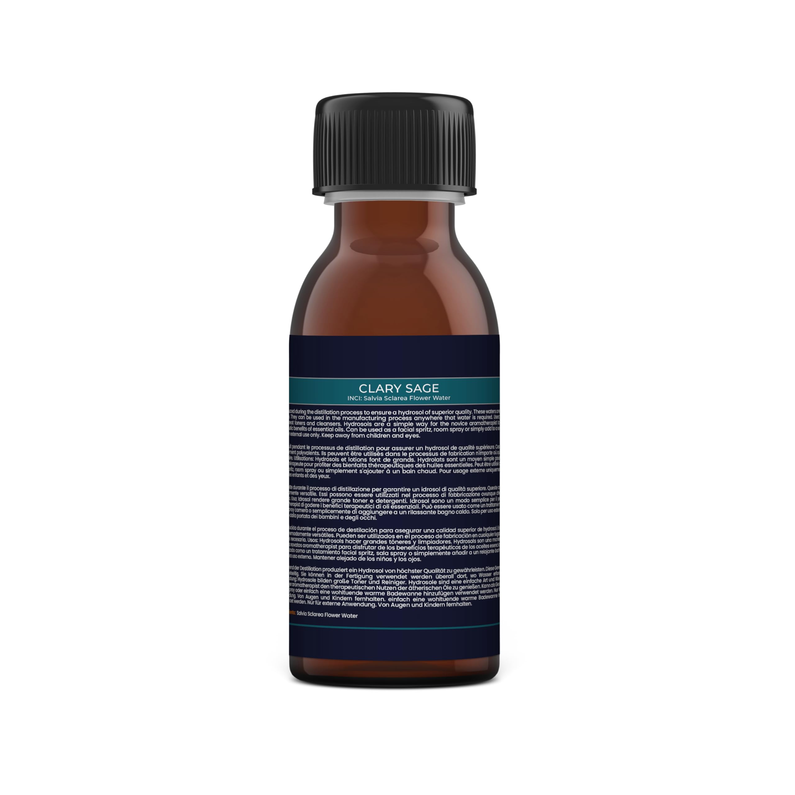 Clary Sage Hydrosol Floral Water with Spray Cap - 125ml