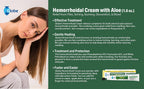 Globe Hemorrhoidal Cream, Phenylephrine HCl, Pramoxine with Aloe, Relief from Burning, Itching and Discomfort of Hemorrhoids, 1.