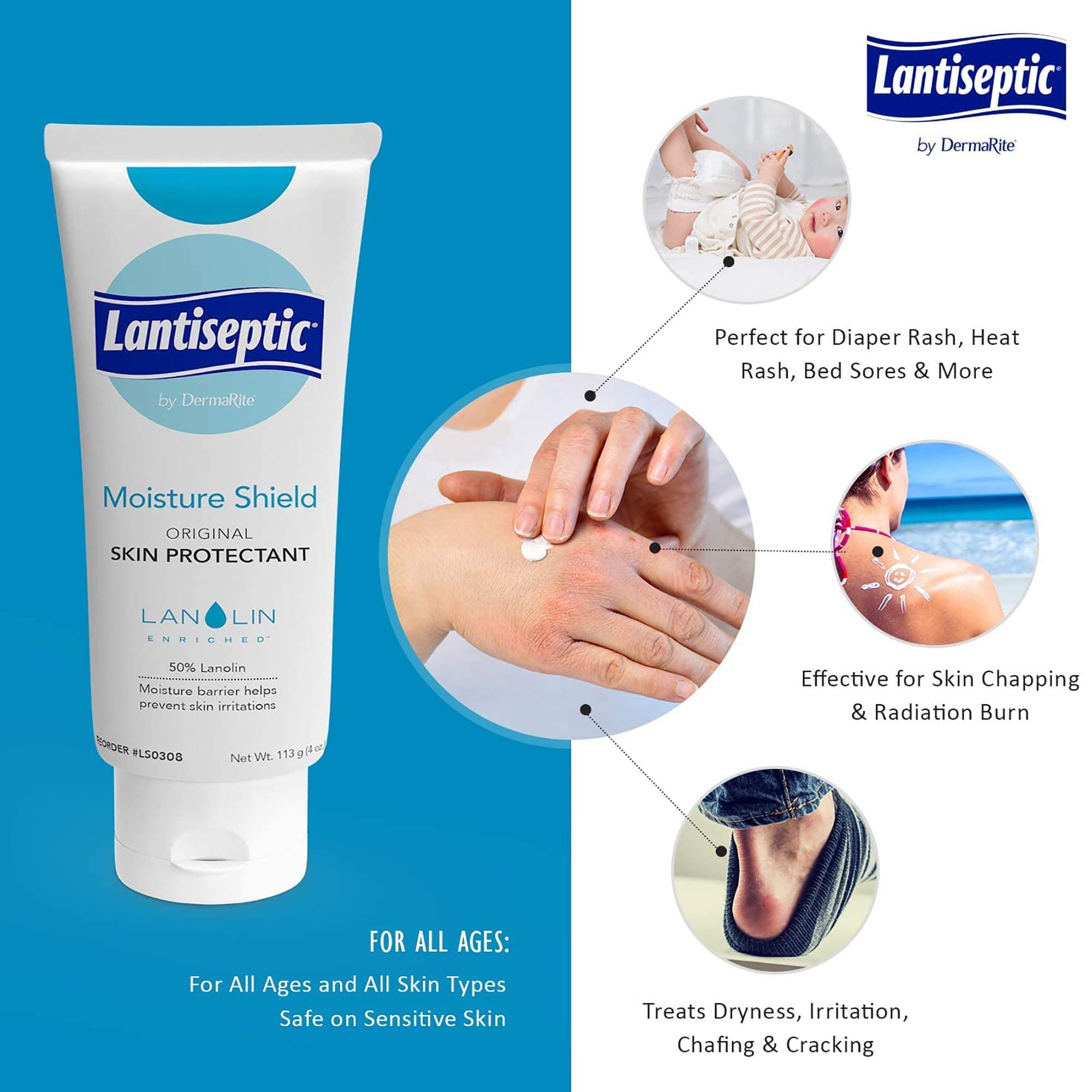 Lantiseptic Lantiseptic Original Skin Protectant, 4 Oz Tube, 4 Ounce