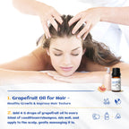 HIQILI Grapefruit Essential Oil, for Diffuser, Skin Care, 100% Pure and Natural - 0.33 Fl Oz