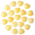 NUKAYAI 20PCS Citrine Heart Healing Crystals Set Stones Love Shaped Polished Crystal Cute Pocket Thumb Reiki Wholesale Set Gifts