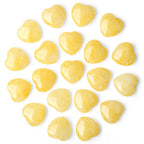 NUKAYAI 20PCS Citrine Heart Healing Crystals Set Stones Love Shaped Polished Crystal Cute Pocket Thumb Reiki Wholesale Set Gifts