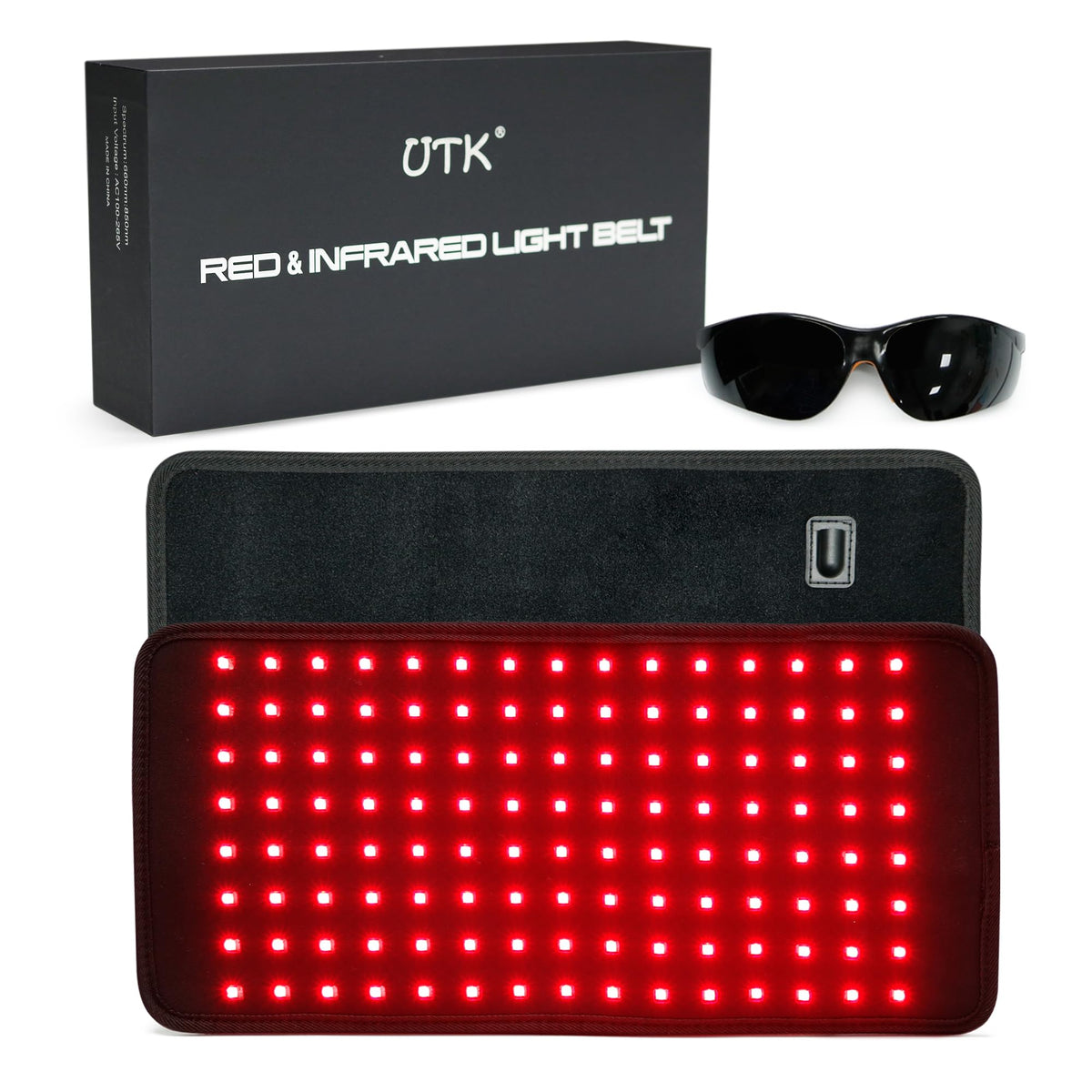 UTK Red Light Therapy Pad, 660nm Red & 850nm NearInfrared Body Wrap
