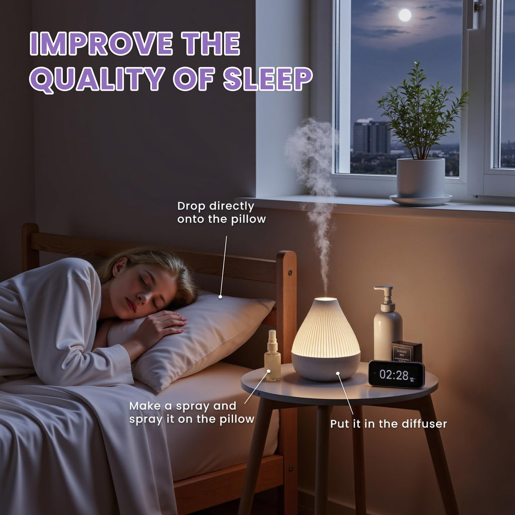 EVOKE OCCU Lavender Essential Oil for Sleeping Aid in The Bedroom, Relaxation in The Office Living Room & DIY Wool Dryer Balls -