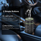 SEEDSEEL 100ML Car Diffuser, USB Rechargeable Battery Operated, Powered Cordless Essential Oil Humidifier, 7 LED Color Lights 2