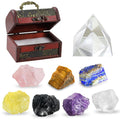 41 Pcs Healing Crystals Set, Crystals and Healing Stones, 7 Raw Chakra Stones Kit Beginners Real Natural Energy Gem Rocks Raw Pr