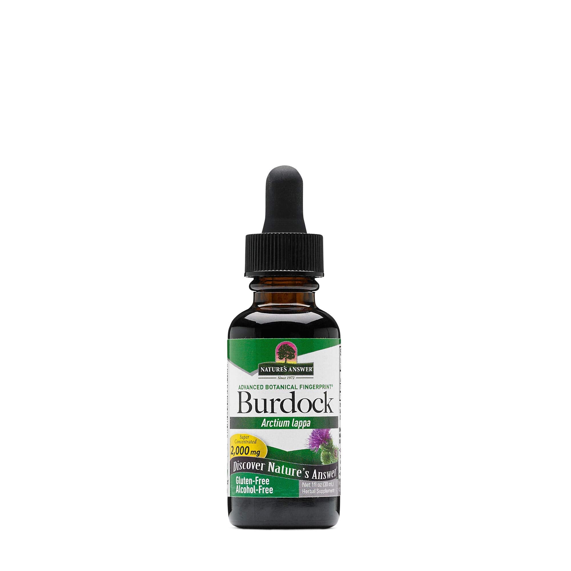 Nature's Answer Alcohol-Free Burdock Root, 1-Fluid Ounce
