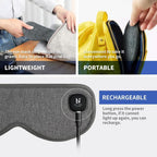 Aroma Season Heated Eye Mask Cordless, Warm Compress for Dry Eyes, Stye. Blepharitis, Chalazion, MGD, Machine Washable Perfect L