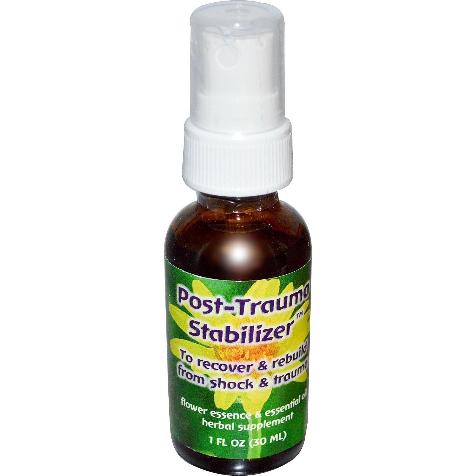 Flower Essence Services Post-Trauma Stabilizer Spray, 1 Ounce