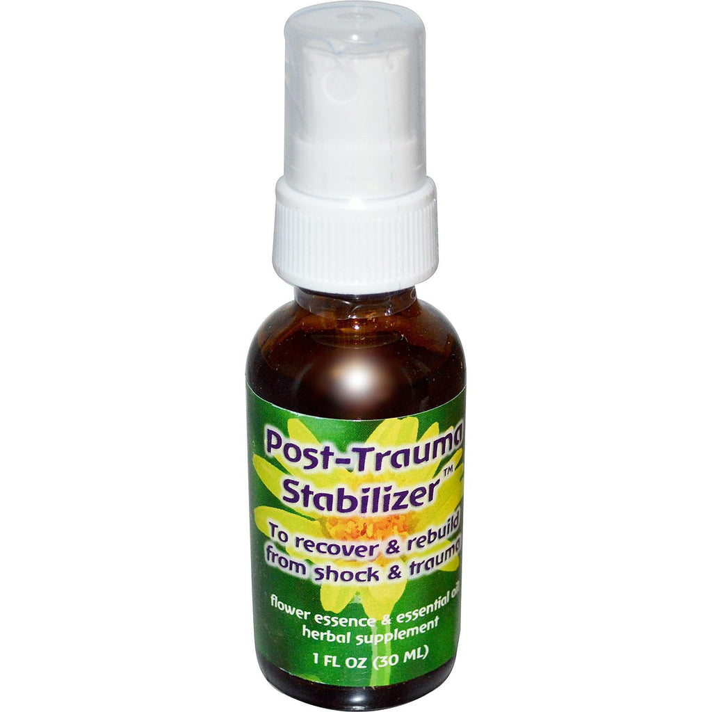 Flower Essence Services Post-Trauma Stabilizer Spray, 1 Ounce