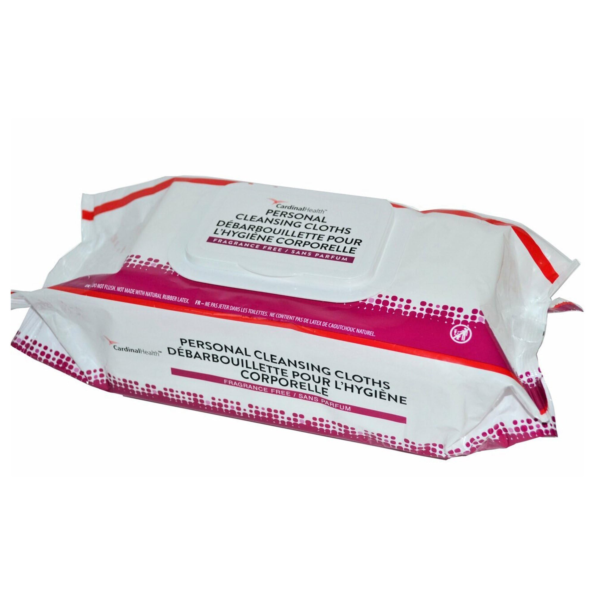 Cardinal Health Personal Cleansing Wipe 9 x 13 2AWU-64, 1 Pack 64 Wipes
