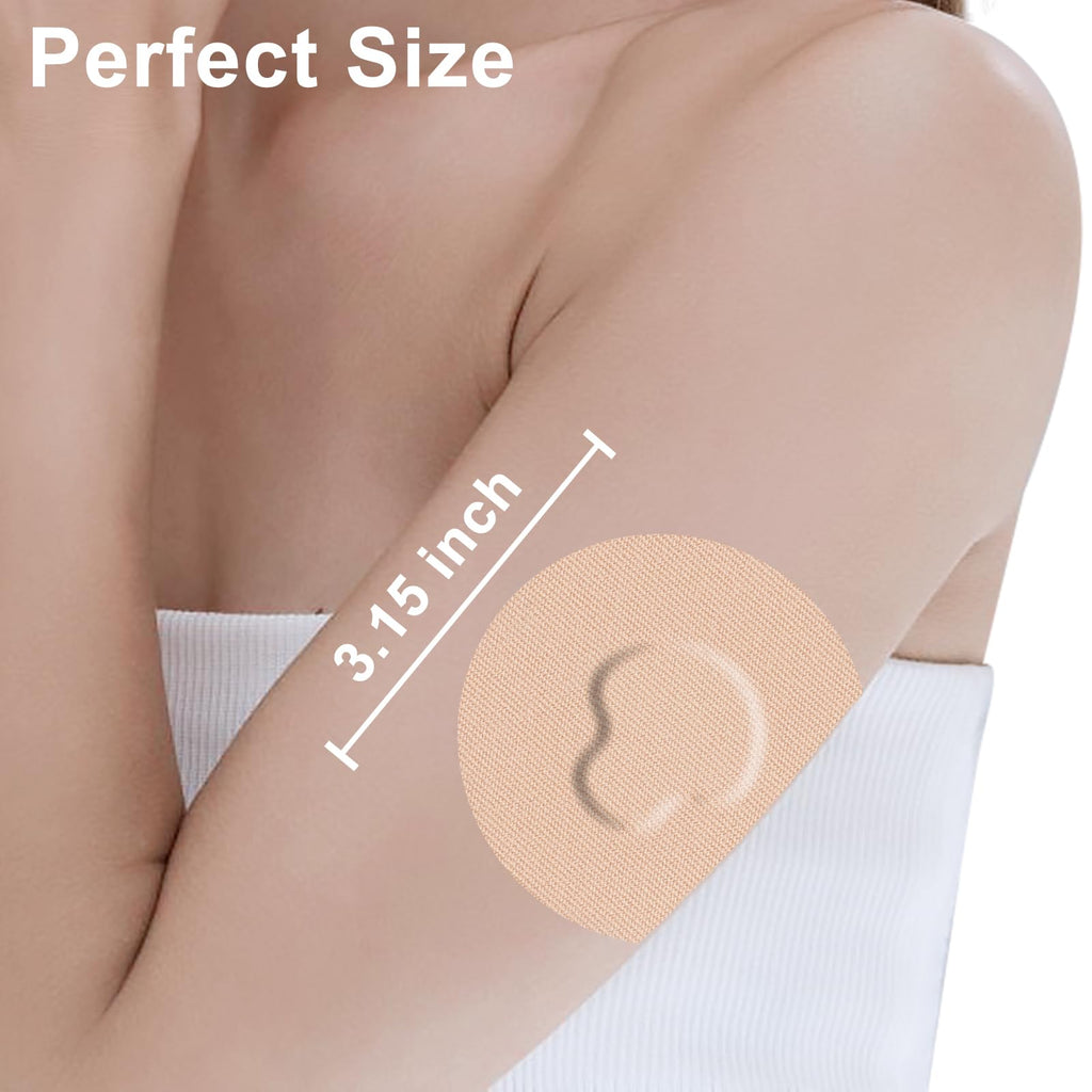CGM Adhesive Patches for Guardian and Other Sensor,25 Pack Waterproof and Breathable Tapes,No Glue in The Center,Flexible Covers
