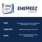 Enemeez Mini Enema, Constipation Fast Acting - Docusate Sodium Mini Enema 283mg, Stool Softeners, Constipation Relief, 30 Count