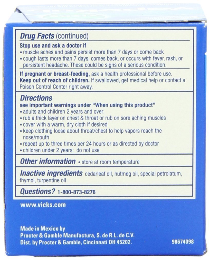 Vicks VapoRub Ointment - 6 oz jar