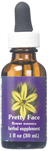 Flower Essence Services Dropper Herbal Supplements, Pretty Face, 1 Ounce