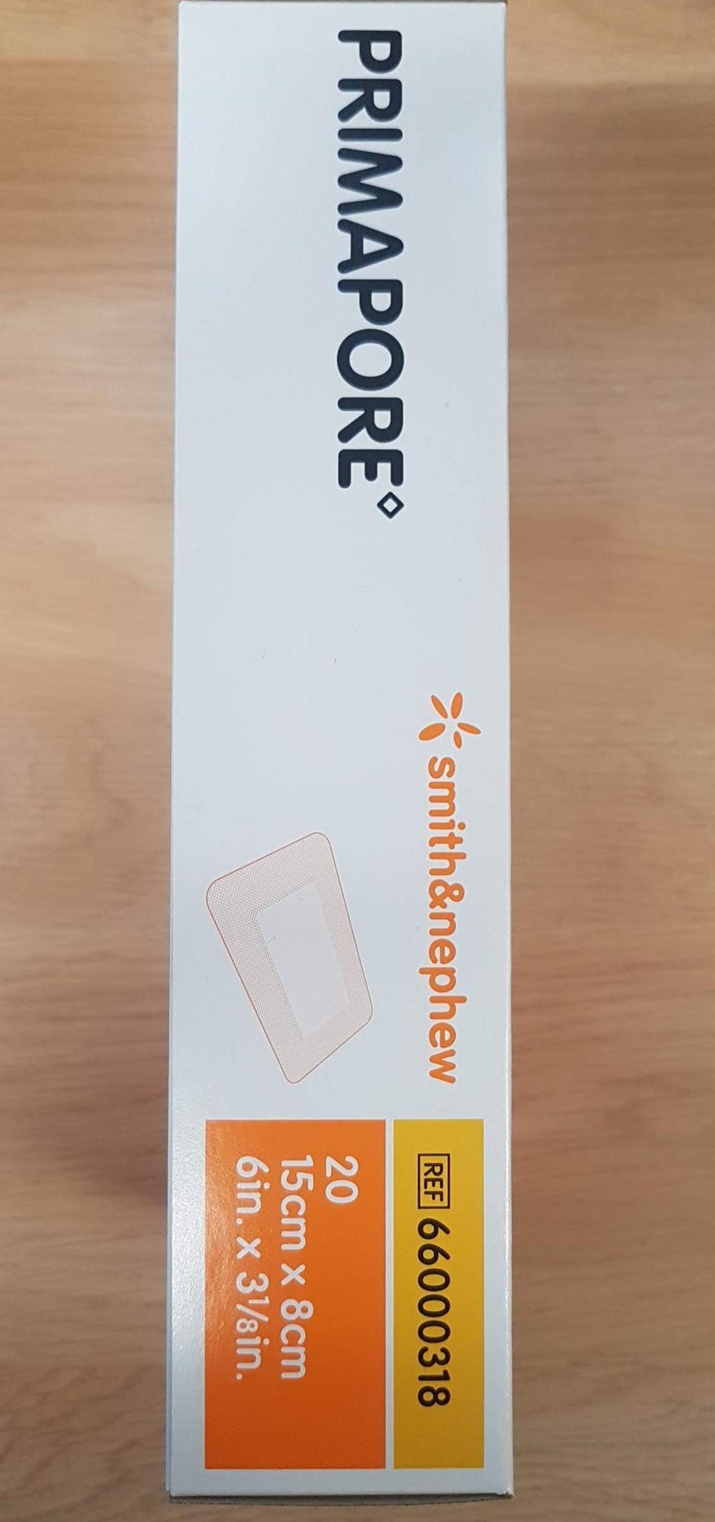 Smith & Nephew Adhesive Dressing Primapore 6 X 3 1/8 Polyester Rectangle Tan Sterile (#66000318, Sold Per Pack)