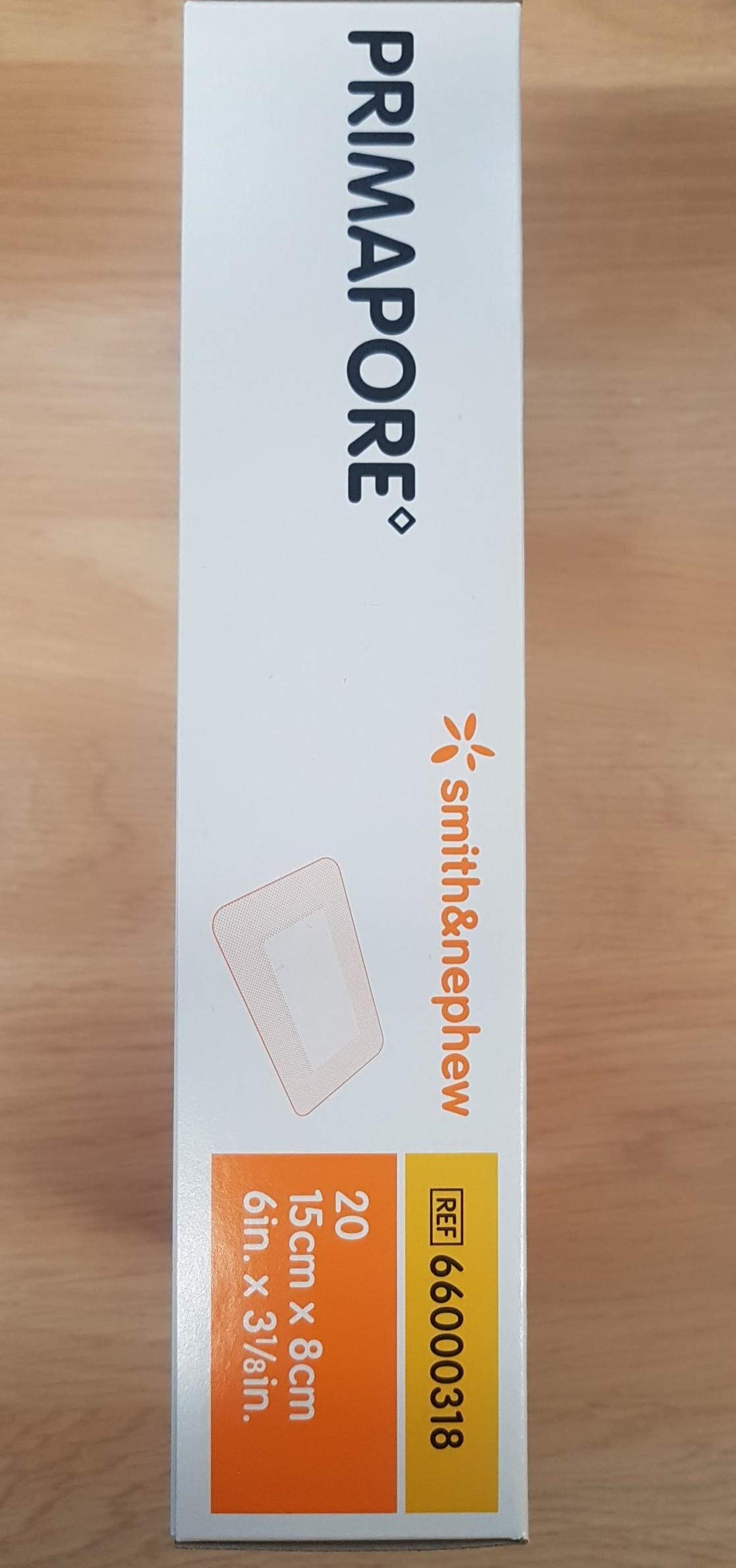 Smith & Nephew Adhesive Dressing Primapore 6 X 3 1/8 Polyester Rectangle Tan Sterile (#66000318, Sold Per Pack)