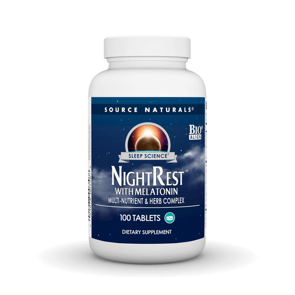Source Naturals Sleep Science NightRest with Melatonin - BioAligned MultiNutrient & Herb Complex, for Rest & Relaxation Support*