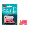 3M Disposable Earplugs Events & Concerts, 4 Pairs (8 Total Plugs), Noise Reduction Rating (NRR) 32 dB, Good Fit, Stays Put, Soft
