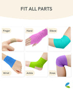 FriCARE Self Adhesive Bandage Wrap, Medical Tape in First Aid Kit, Cohesive Bandages for Wounds Sport Vet, 2 Inches X 5 Yards 12