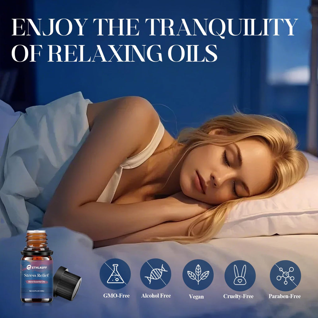 Relax Essential Oils, Essential Oil Set for Diffusers for Home, Humidifiers, Candle Making, Aromatherapy - Stress Relief, Calm D