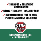 Stop Bugging Me! All-Natural 2-in-1 Super Lice Treatment Gel Shampoo, 8 oz | Safely Eliminates Lice & Eggs