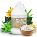 Massage FX Unscented Massage Lotion, 1 Gallon - Soothing Formula Provides Smooth Extended Glide - Non Sticky Formula Easy Glide 