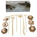 BangBangDa Mini Zen Garden Accessories - Tabletop Zen Garden Tools - Zen Garden Kit Rakes and Zen Stamp for Office Mini Zen Gard