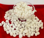 Indian Consigners Natural Crushed Polished Tumbled Gem Stone Chips, Decoration & Healing Crystals (White Quartz)