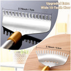 Aznrszy Large Back Scratcher for Women Men Extendable, Extra Wide Claw/Anti-Slip Long Handle/Massage Roller, Portable Metal Head
