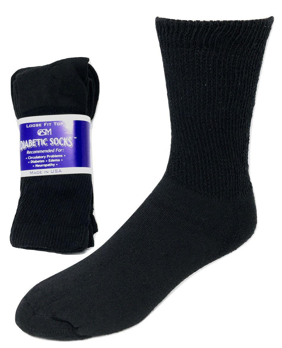 Diabetic Socks, Creswell Diabetic Socks, 12 Pack (1 Dozen Pairs), For Men and Women, Medical Socks for Neuropathy, Edema, Diabet