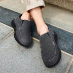 XPACS Mens Stylish Orthotic Driving Loafers with Bungee Lace, Best Comfort Arch Support Shoes for Diabetic Recovery, Flexing Wal