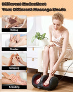 IOOKNA Foot Massager with Heat - Deep Kneading Massage, Suitable for Home and Office, Various Holiday Gifts (Calf Within 22 inch