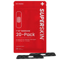 My Medic SuperSkin Bandages, 20-Pack Adhesive Bandages with Soothing Aloe, Latex-Free, 5X Stronger, 1 x 3 Flexible Fabric Bandag