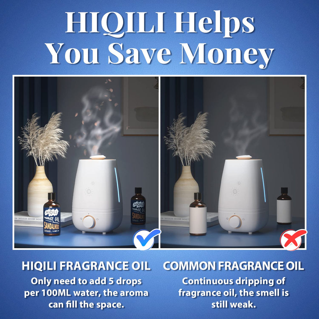 HIQILI Pure Sandalwood Fragrance Oil for Diffuser Home Scents Candle Soap Making DIY 3.38 Fl Oz Halloween Thanksgiving