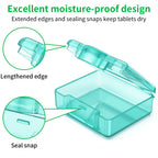 Small Pill Box 8 pcs,Cute Travel Pill Organizer Case Mini Tiny Clear Plastic Storage Containers Portable for Pocket Purse