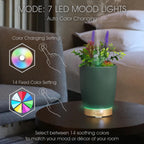 Earnest Living Essential Oil Diffuser Ceramic Artificial Succulent Plants Potted Diffuser 100 ml for Lavender Essential Oils Tim