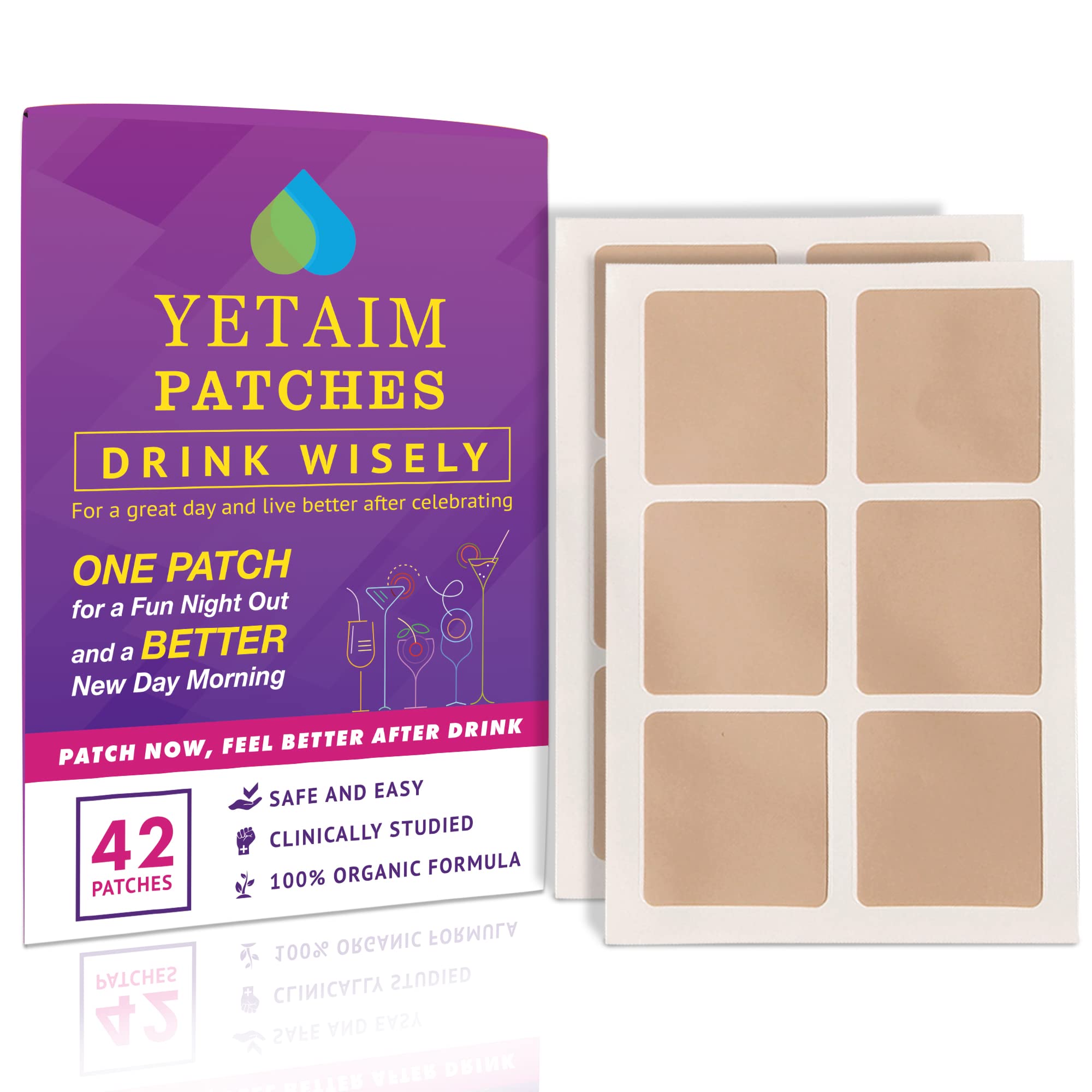 YETAIM Patches 42 Pack - Wake Up Refreshed & Enjoy Unforgettable Nights with Skin-Friendly Patches - 12 Natural Formulas for Enh